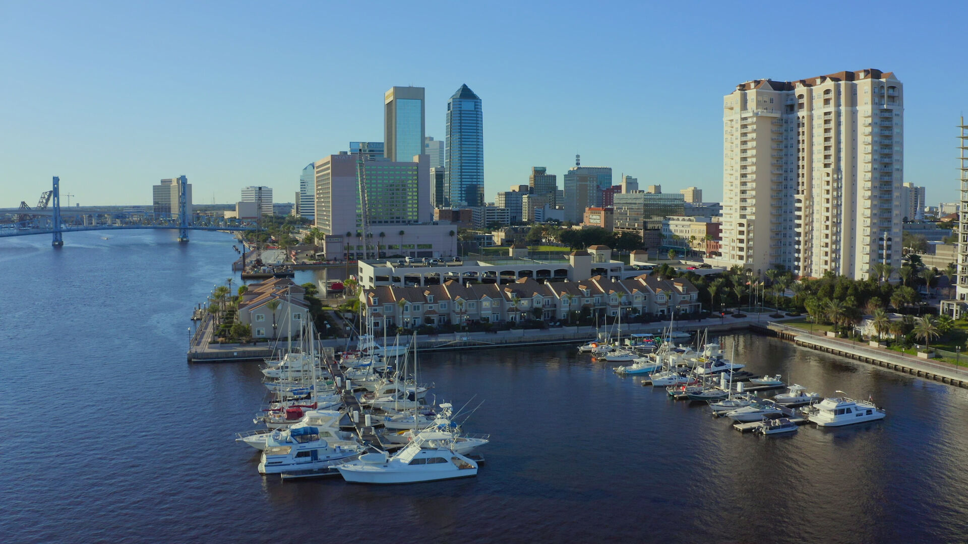 Jacksonville waterfront marina — 30 minutes from our clinic via Jacksonville International Airport